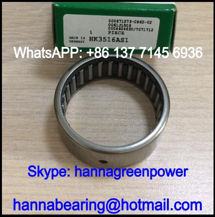 HK2516AS1 Needle Roller Bearing with Lubrication Hole 25x32x16mm