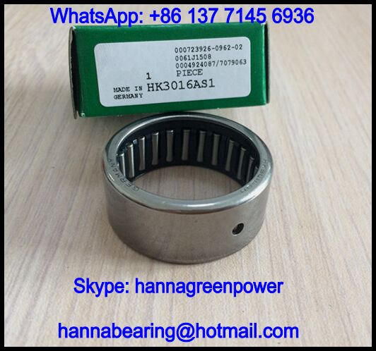 HK0908AS1 Needle Roller Bearing with Lubrication Hole 9x13x8mm