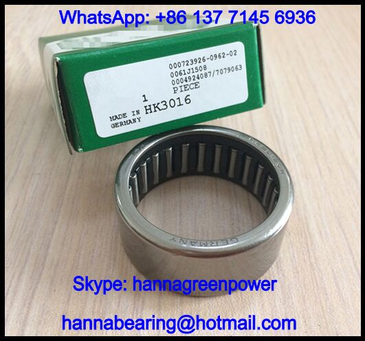 HK1712-2RS Needle Roller Bearing with Open End 17x23x12mm