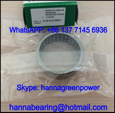 SCE1616AS1 Inch Needle Roller Bearing with Lubrication Hole 25.4x31.75x25.4mm
