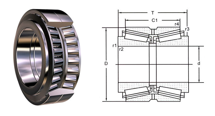 779/772 Tapered roller bearing 98.425x180.975x47.625mm