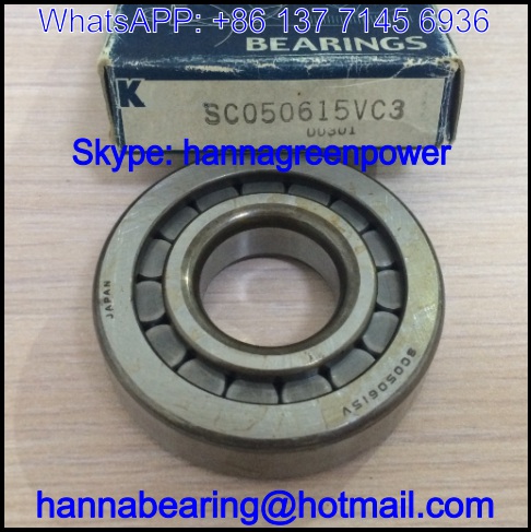 SC050615VC3 Automobile Bearing / Cylindrical Roller Bearing 25x62x15.5mm