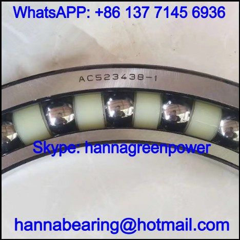 AC523438-1 Excavator Bearing / Angular Contact Ball Bearing 260x340x38mm