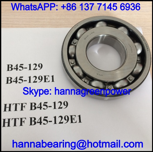 B45-129E1 Automobile Bearing / Deep Groove Ball Bearing 45*105*17/21mm