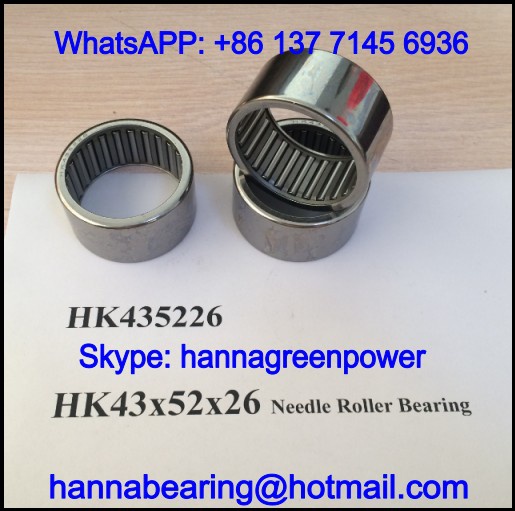 HK435226 Single Row Needle Roller Bearing 43x52x26mm