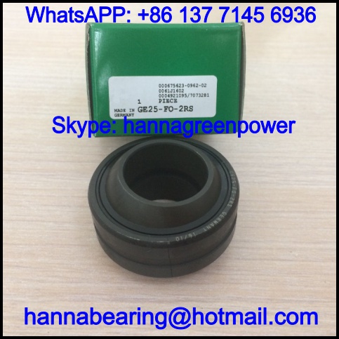 GE17-FO-2RS / GE17FO-2RS Radial Spherical Plain Bearing 17x35x20mm