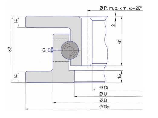 I.400.22.00.A slewing ring bearing