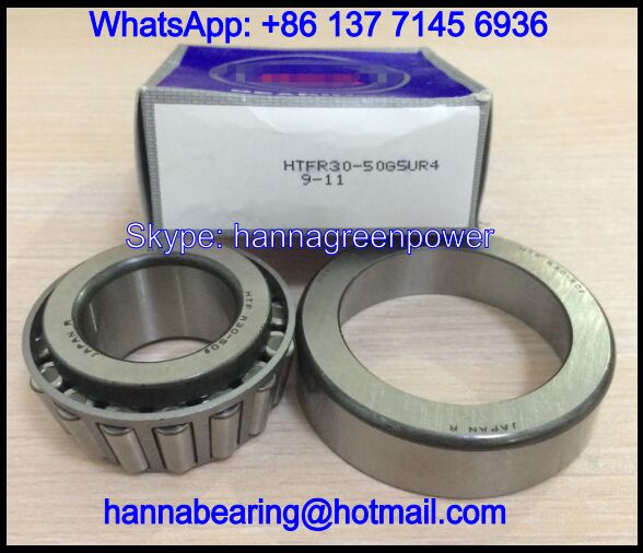 HTFR30-50G5UR4 Tapered Roller Bearing / Gearbox Bearing 30x68x26mm