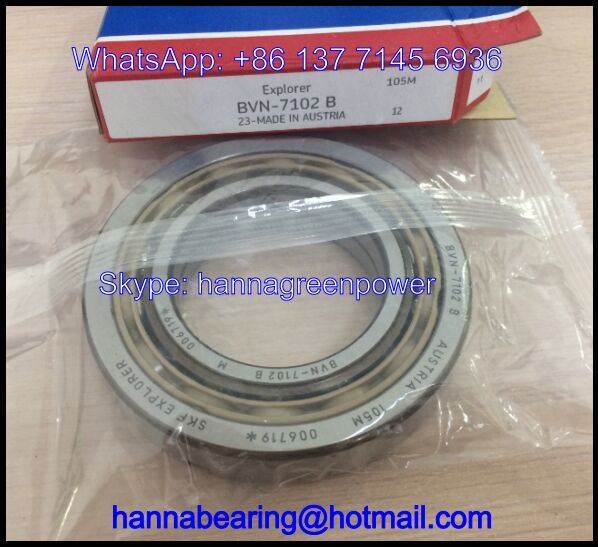 BVN-7102 Angular Contact Ball Bearing / Air Compressor Bearing 60x110x22mm