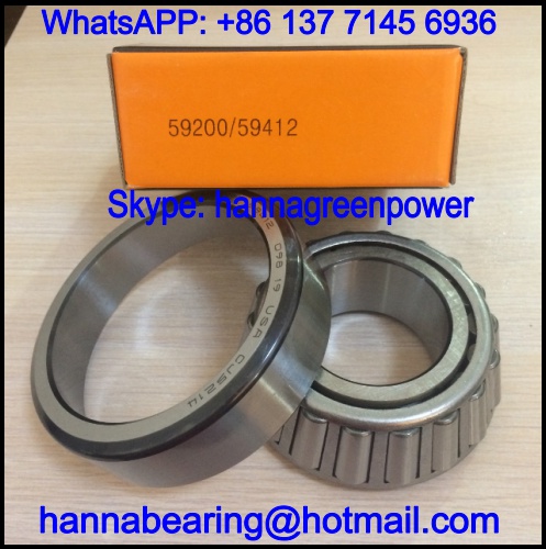 59200/59412 Inch Tapered Roller Bearing 50.8x104.775x36.513mm