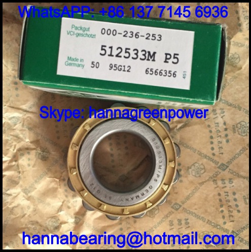 512533M / 512533M P5 Brass Cage Cylindrical Roller Bearing 30*60*26mm