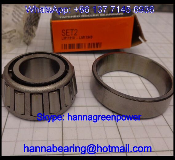 11949/10 Single Row Tapered Roller Bearing 19.05*45.237*15.49mm
