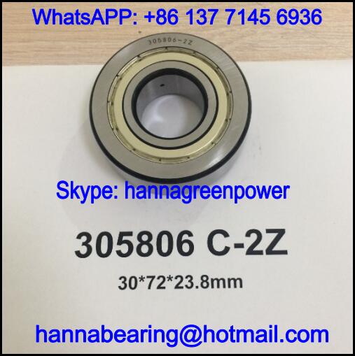 305806C-2RS1 Track Roller Bearing / 305806 C-2RS1 Cam Follower Bearing 30x72x23.8mm