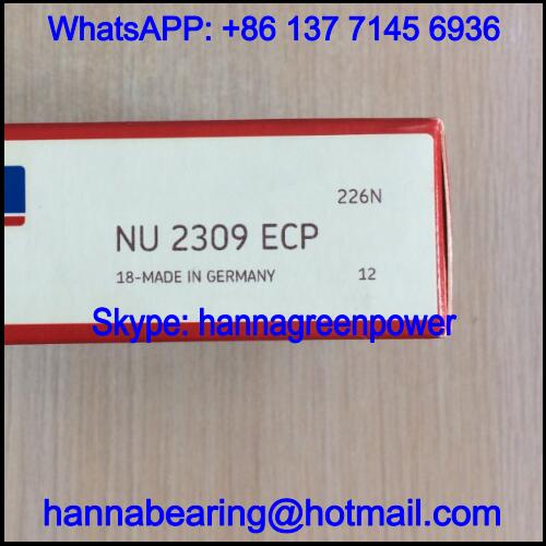 NU2309ECP Single Row Cylindrical Roller Bearing 45x100x36mm