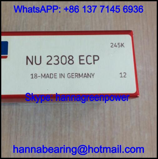 NU2308ECP Nylon Cage Cylindrical Roller Bearing 40x90x33mm