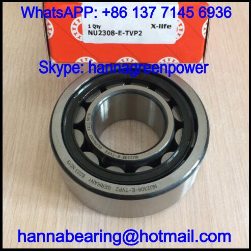 NU2308-E-TVP2 Nylon Cage Cylindrical Roller Bearing 40*90*33mm