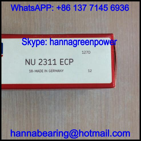 NU2311ECP Nylon Cage Cylindrical Roller Bearing 55*120*43mm