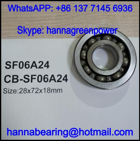 SF06A24 Automotive Bearing / Deep Groove Ball Bearing 28*72*18mm