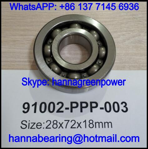 91002-PPP-003 Automobile Gearbox Bearing 28*72*18mm
