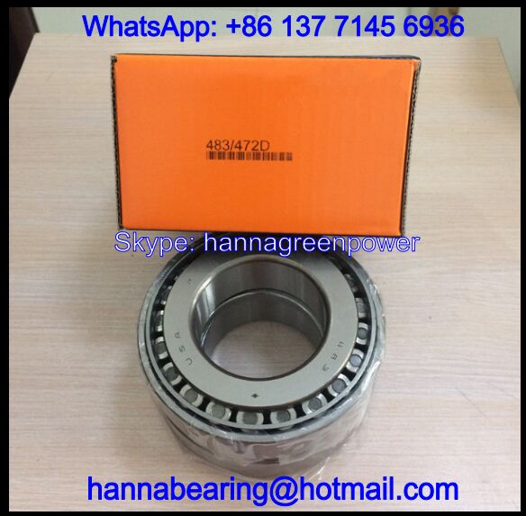 483/472D Double Row Tapered Roller Bearing 63.5x120x65.088mm, 483/472D