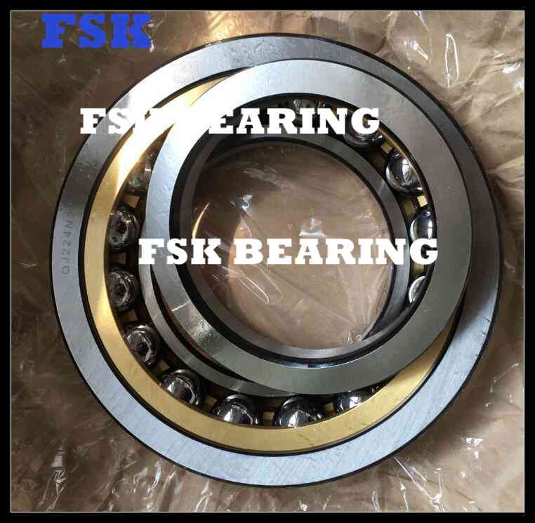 High Speed QJ 209 MA Four Point Angular Contact Ball Bearing Brass Cage