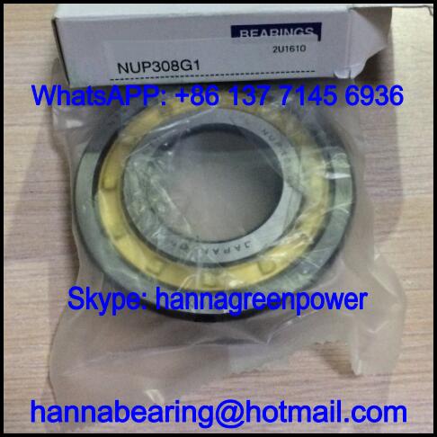NUP308G1 Brass Cage Cylindrical Roller Bearing 40x90x23mm