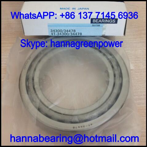 34300A/34478RB Single Row Tapered Roller Bearing 76.2x121.442x24.608mm