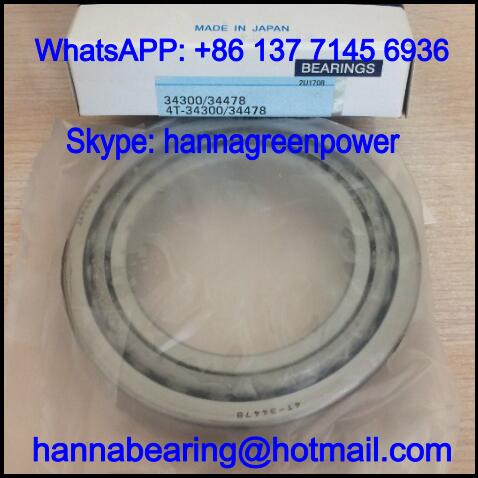 34301/34478 Single Row Tapered Roller Bearing 76.2x121.442x24.608mm