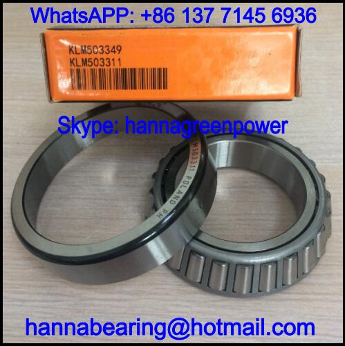 KLM503349 Automobile Bearing / Tapered Roller Bearing 45.987x74.975x18mm