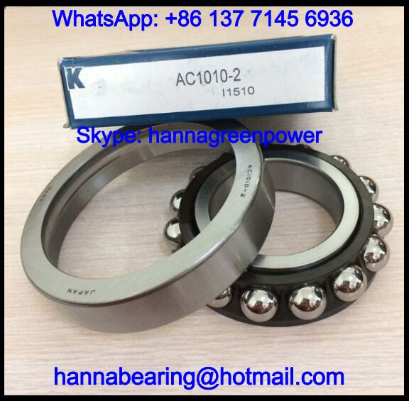 AC10102 Angular Contact Ball Bearing / Auto Bearing 50*100*20mm