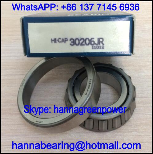 30206 / 30206JR Automobile Tapered Roller Bearing 30x62x17.25mm
