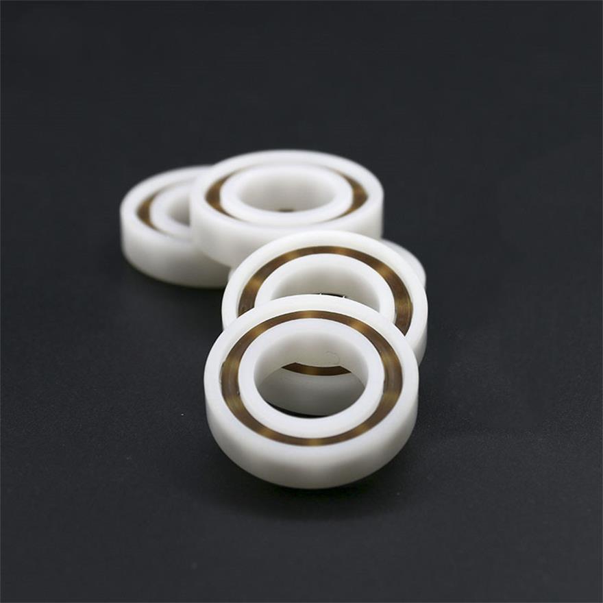 604 POM Bearings With Glass Balls Nylon Cage Plastic Ball Bearings 4x12x4mm