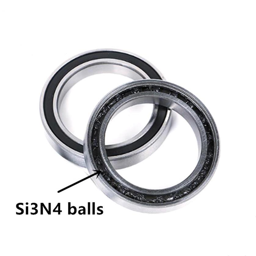 S6200-2RS Stainless Steel Rings With Si3N4 Ceramic Balls Bearing 10x30x9mm
