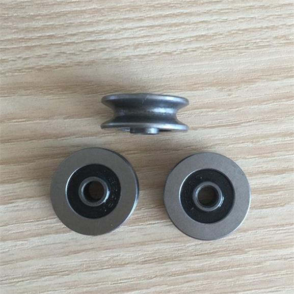 JS0418U-2RS/V1804-2RS U or V groove steel roller pulley ball bearing 4*18*8mm