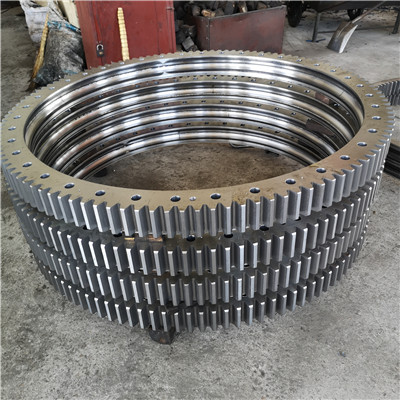 RKS.122290101002 Crossed roller slewing bearings(816*571*90mm) with external gear teeth for Textile machine