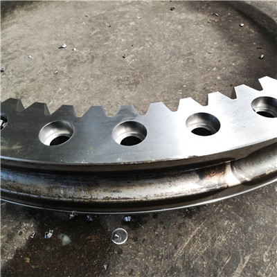 RKS.22.0411 L-shape range internal gear slewing ring bearing(518*325*56mm) for Bending robot