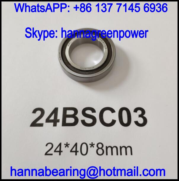 24BSC03 Automobile Steering Bearing / Deep Groove Ball Bearing 24x40x8mm