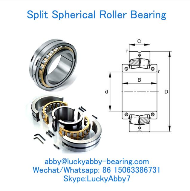 222SM180-MA Split Spherical Roller Bearings 180MMX360MMX98MM