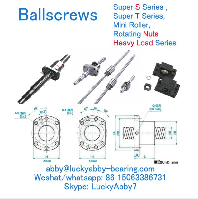 SFU01204-4 Ballscrews Nut 12mmx24/40mmx40mm