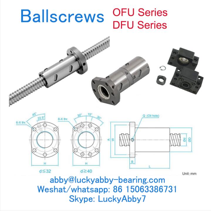 DFU02506-4 DFU Series Ballscrews Nut 25mmx40/62mmx105mm