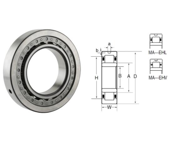 MA5218EHV Cylindrical Roller Bearings 90x160x52.388mm