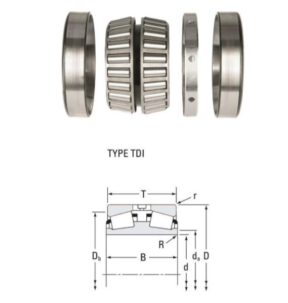 07100D/07196 Tapered Roller Bearing 25.4x50.005x27.046mm