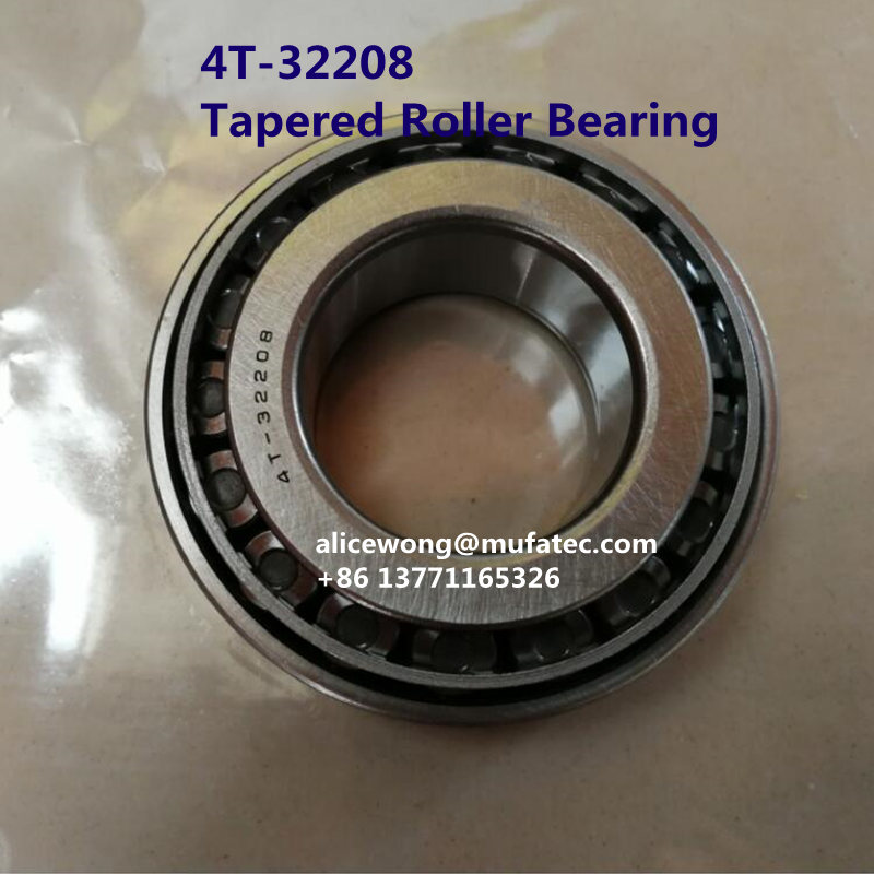 4T-32208 32208 Auto Bearings Tapered Roller Bearings 40x80x24.75mm