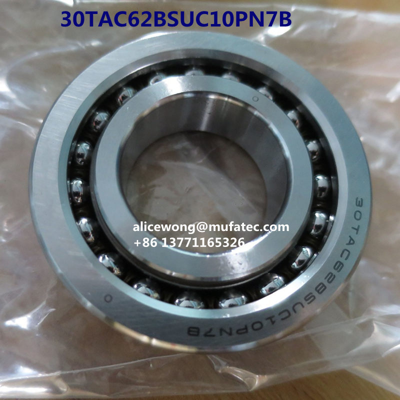 30TAC62BSUC10PN7B High Precision Spindle Shaft Ball Screw Support Bearing 30x62x15mm