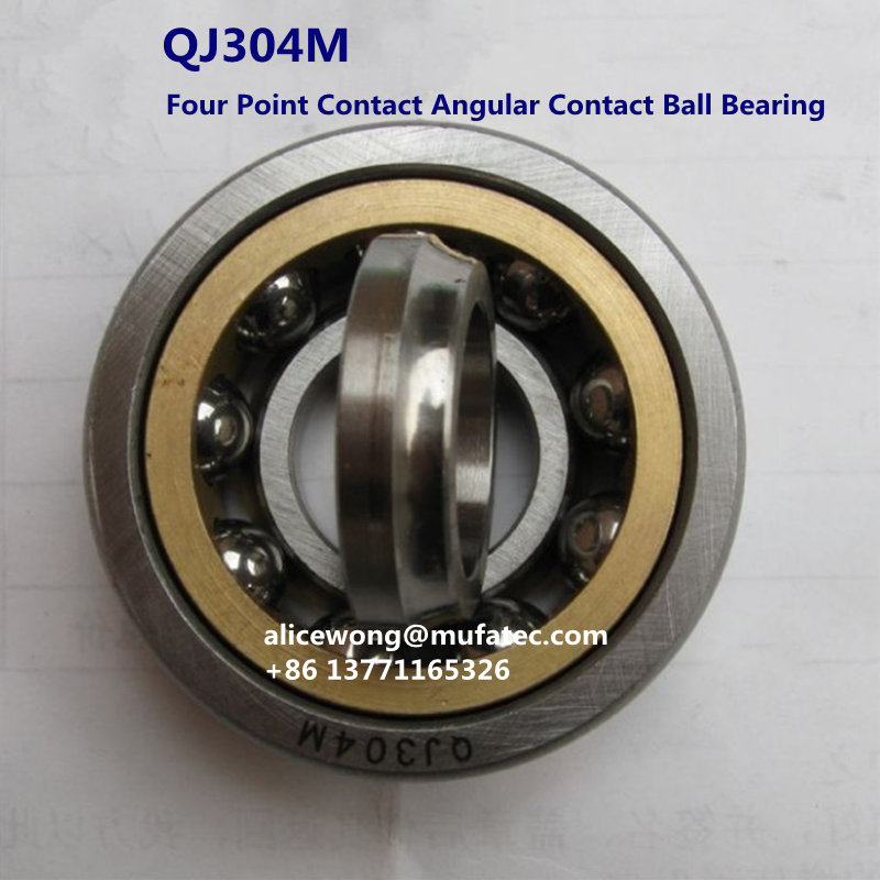 QJ304M Four Point Contact Ball Bearing 20x52x15mm