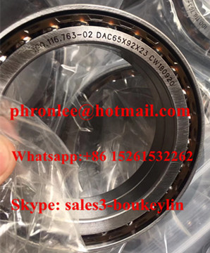 DAC65X92X23 Angular Contact Ball Bearing 65x92x23mm