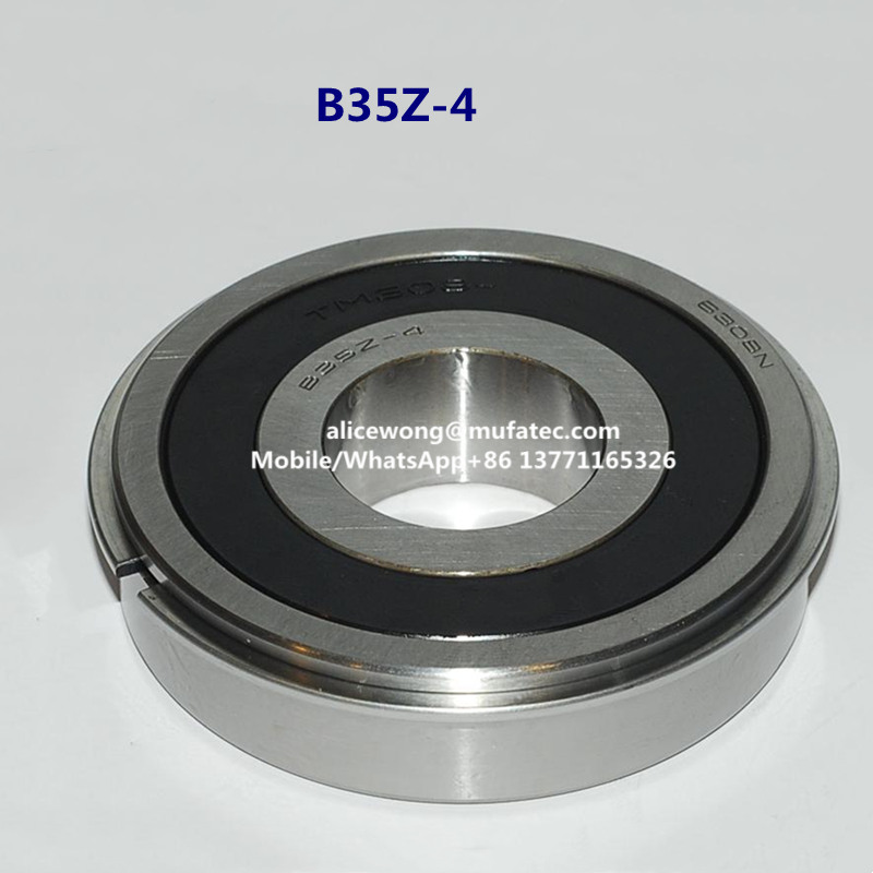 B35Z-4 Automotive Gearbox Bearings Deep Groove Ball Bearings With Snap Rings 35.5x90x23mm