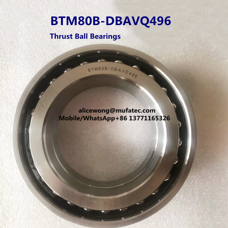 BTM80B/DBAVQ496 Auto Bearings Angular Contact Thrust Ball Bearings 80*125*40.5mm