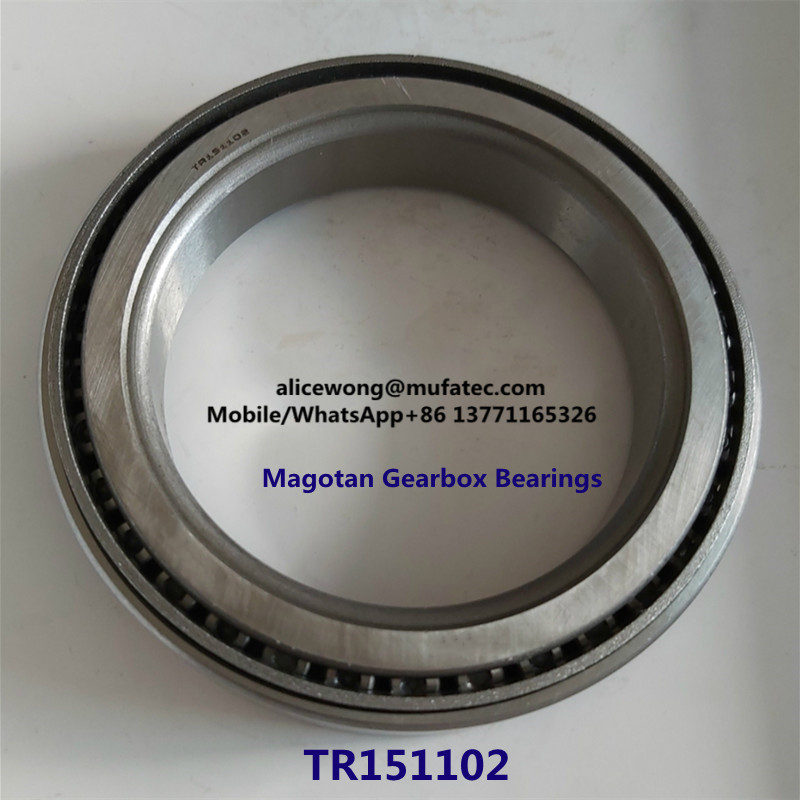 TR151102 Magotan Auto Gearbox Bearings Tapered Roller Bearings 76x108x18mm