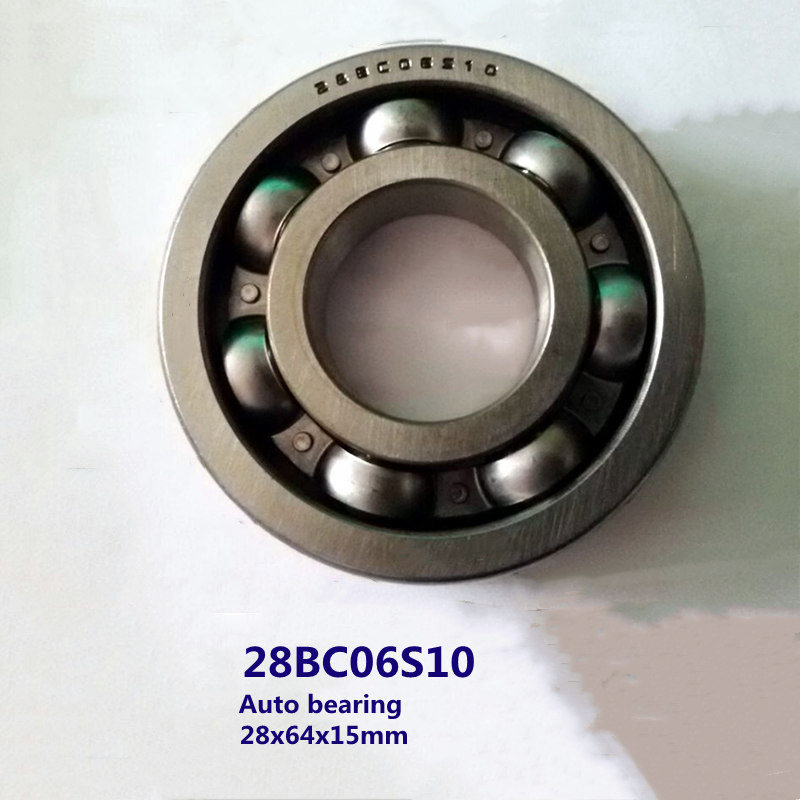 28BC06S10 Auto Bearing Open Deep Groove Ball Bearing 28x64x15mm